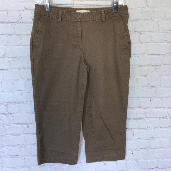 Talbots Signature Capri Tan Pants - Size 6P - Picture 1 of 5